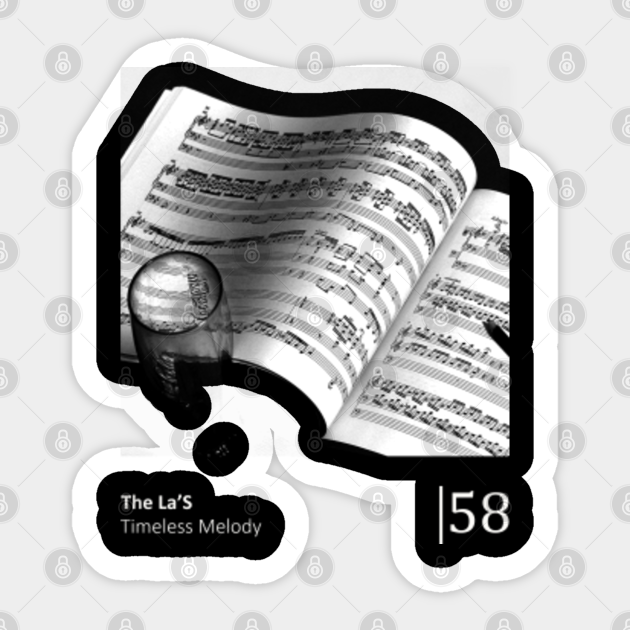 Timeless Melody minimalist visualization The Las Sticker TeePublic(07)